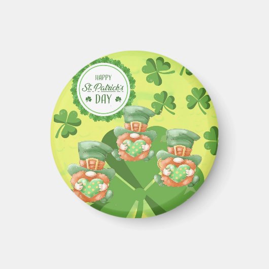 Lepingende Leprachauns. St. Pattys Day Magneet (Voorkant)