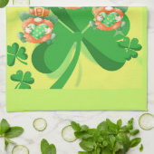 Lepingende Leprachauns. St. Pattys Day Theedoek (Gevouwen)