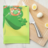Lepingende Leprachauns. St. Pattys Day Theedoek (Quarter Fold)