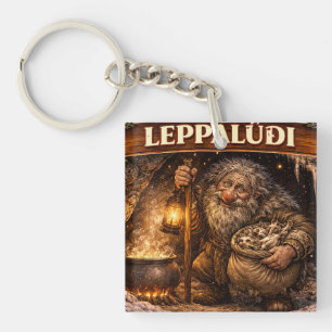 Leppaludi IJslandse Yule Lad Sleutelhanger