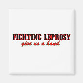 Lepra bestrijden magneet (Voorkant)