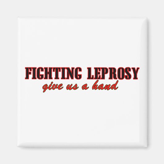 Lepra bestrijden magneet (Voorkant)