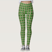 Leprachaun Pet St. Patrick's Day Print Leggings (Voorkant)