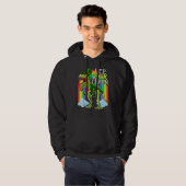 Leprawrchaun St Patrick Day T Rex Dinosaurus Lepre Hoodie (Voorkant volledig)