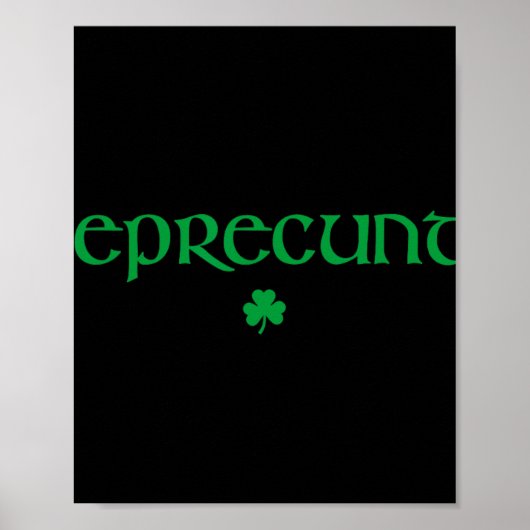 Lepre St. Patrick's Day Dames Lepre Ierse Klavertj Poster (Voorkant)