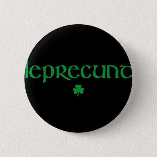 Lepre St. Patrick's Day Dames Lepre Ierse Klavertj Ronde Button 5,7 Cm (Voorkant)