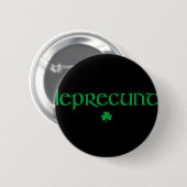 Lepre St. Patrick's Day Dames Lepre Ierse Klavertj Ronde Button 5,7 Cm (Voorkant /achterkant)