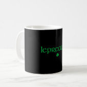 Lepre St. Patrick's Day Dames Lepre Ierse Shamrock Koffiemok (Voorkant links)
