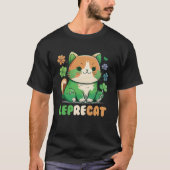 Leprecat Leuke Ierse kat St Patricks Catricks Dag  T-shirt (Voorkant)