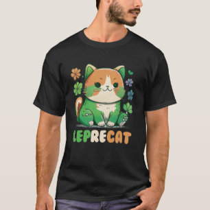 Leprecat Leuke Ierse kat St Patricks Catricks Dag  T-shirt