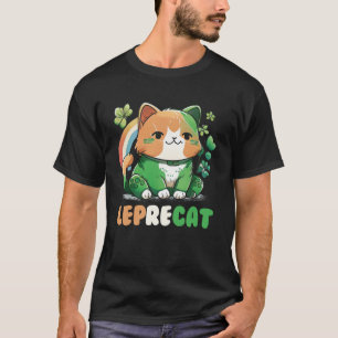 Leprecat Leuke Ierse kat St Patricks Catricks Dag  T-shirt