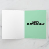 LEPRECHAN & RAINBOW ST.PATRICK'S DAY BIG CARDS KAART (Binnen)
