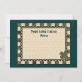 Leprechaun 2 Uitnodiging van Sint Patrick's Day (Achterkant)