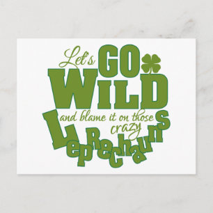 Leprechaun aangepaste briefkaart