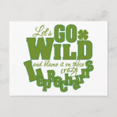 Leprechaun aangepaste briefkaart (Voorkant)