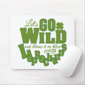 Leprechaun aangepaste mousepad muismat (Met muis)