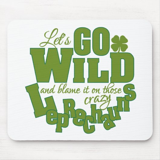 Leprechaun aangepaste mousepad muismat (Voorkant)