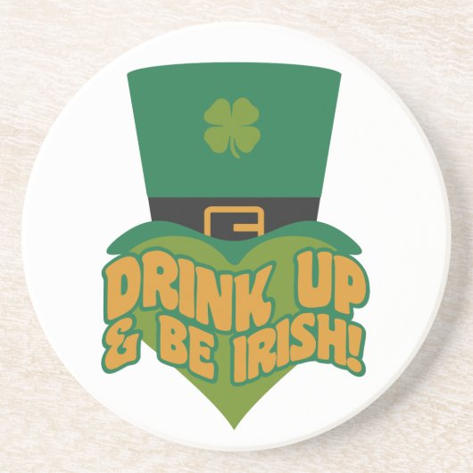 Leprechaun aangepaste onderzetter (Voorkant)
