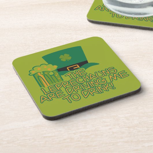 Leprechaun aangepaste onderzetters (Linkerzijde)