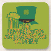 Leprechaun aangepaste onderzetters (Voorkant)