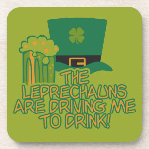 Leprechaun aangepaste onderzetters