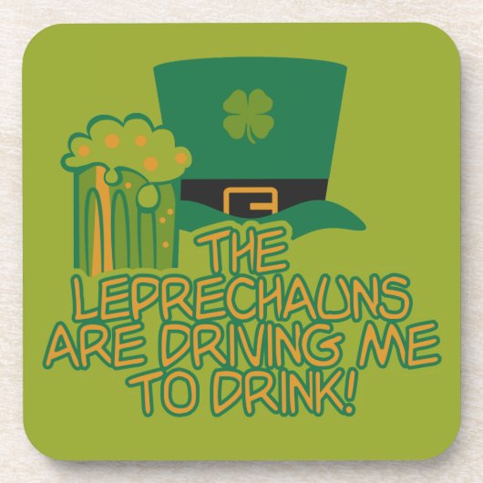 Leprechaun aangepaste onderzetters (Voorkant)