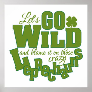 Leprechaun aangepaste poster