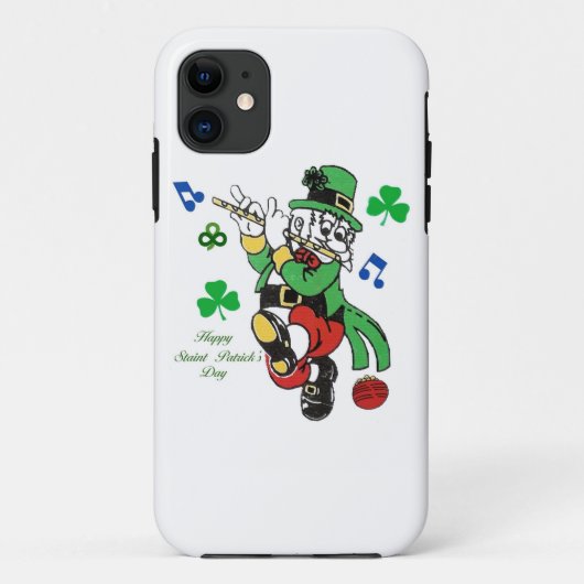 Leprechaun afbeelding voor iPhone-5-5S-Barely-Ther Case-Mate iPhone Case (Achterkant)