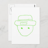 Leprechaun Amateur Sketch Briefkaart (Voorkant / Achterkant)