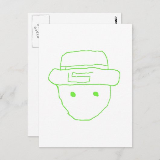 Leprechaun Amateur Sketch Briefkaart (Voorkant / Achterkant)