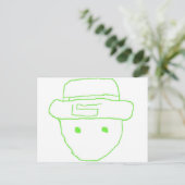 Leprechaun Amateur Sketch Briefkaart (Staand voorkant)