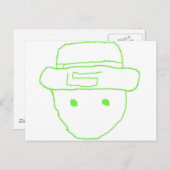 Leprechaun Amateur Sketch Briefkaart (Voorkant / Achterkant)