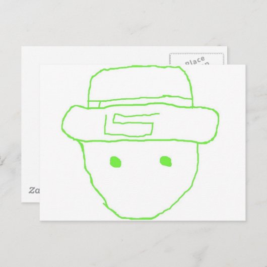 Leprechaun Amateur Sketch Briefkaart (Voorkant / Achterkant)