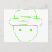 Leprechaun Amateur Sketch Briefkaart (Voorkant)