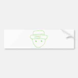 Leprechaun Amateur Sketch Bumpersticker