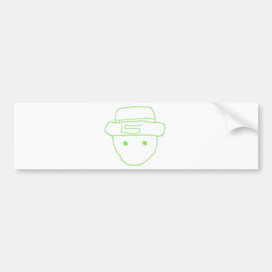 Leprechaun Amateur Sketch Bumpersticker (Voorkant)