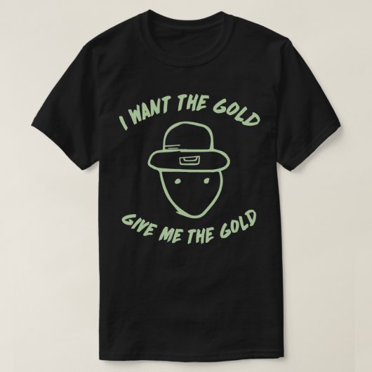 Leprechaun Amateur Sketch Meme Irish Funny St Patr T-shirt (Design voorkant)