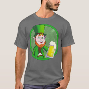 Leprechaun biedt een drink t-shirt