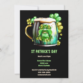 Leprechaun bier tankard gorgle Ierse vakantie plez Kaart