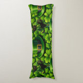 Leprechaun black cat Saint Patrick's Day lumber Lichaamskussen (Voorkant Verticaal)