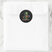 Leprechaun Bowling Bowler T-shirt St. Patricks Day Ronde Sticker (Tas)