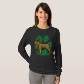 Leprechaun Boykin Spaniel St Patricks Day Shamrock T-shirt (Voorkant volledig)