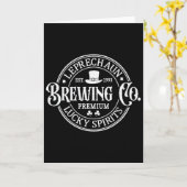 Leprechaun Brewing Co St. Patrick's Day Kaart (Gele Bloem)