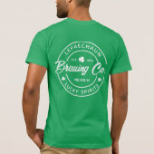 Leprechaun Brewing Co St Patricks Day Party Bier T-shirt (Achterkant)
