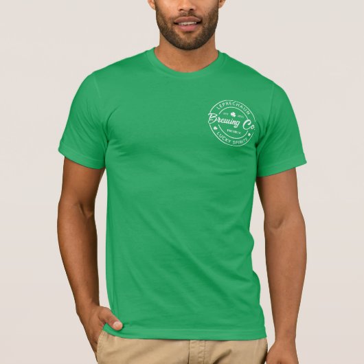 Leprechaun Brewing Co St Patricks Day Party Bier T-shirt (Voorkant)