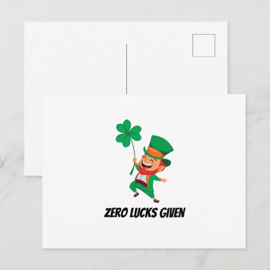 Leprechaun Briefkaart (Voorkant / Achterkant)