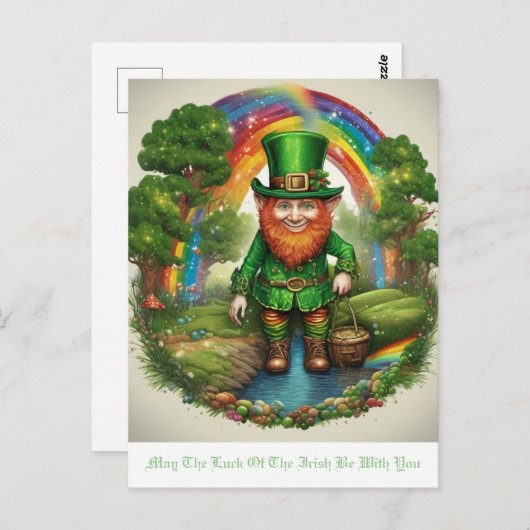 Leprechaun Briefkaart (Voorkant / Achterkant)