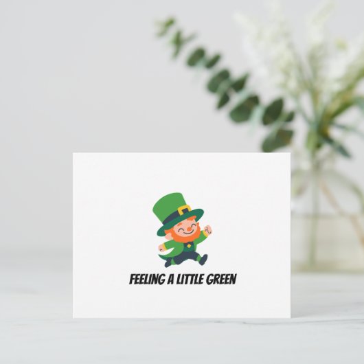 Leprechaun Briefkaart (Staand voorkant)