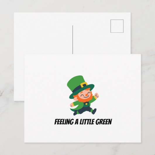 Leprechaun Briefkaart (Voorkant / Achterkant)