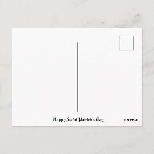 Leprechaun Briefkaart (Achterkant)